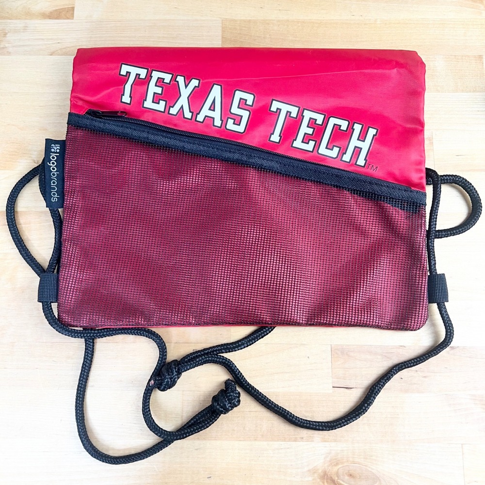 Texas Tech University Tilt Backsack Backpack Red 13"x18" NEW